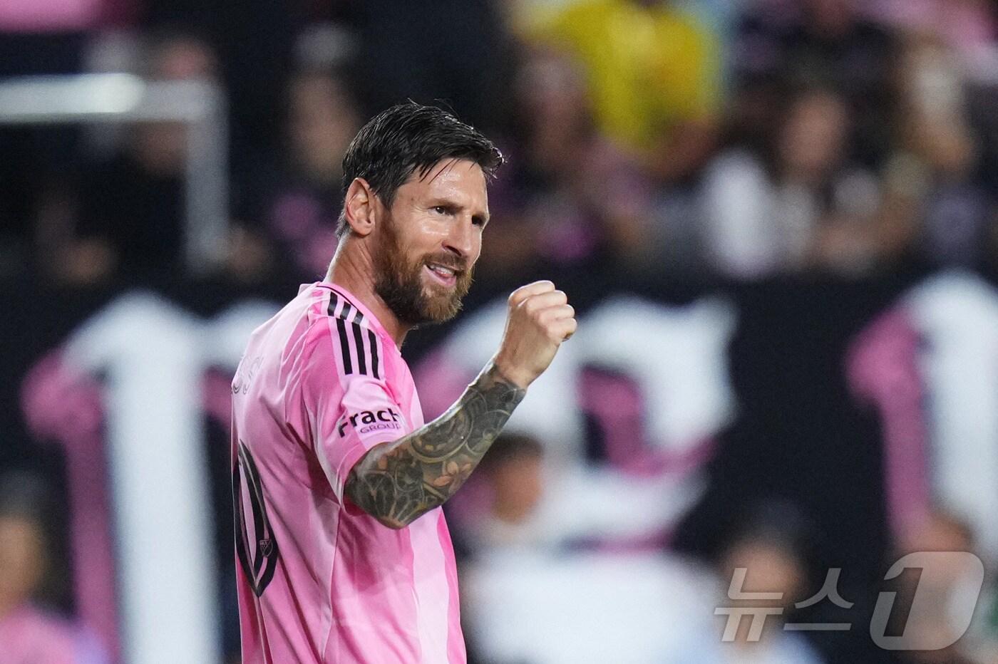 인터 마이애미의 리오넬 메시. ⓒ AFP=뉴스1