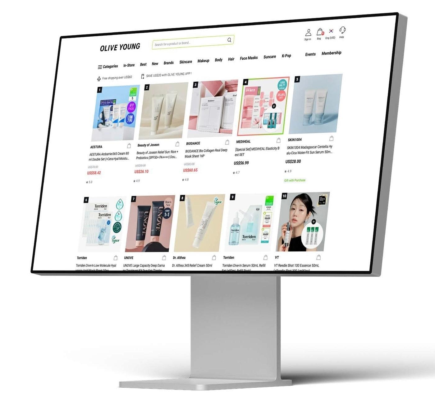 본문 이미지 - 올리브영 글로벌몰 대표 이미지.(CJ올리브영 제공)