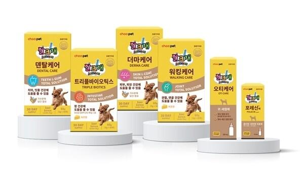 본문 이미지 - 조아제약이 반려견 전용 제품 브랜드 '잘크개' 6종을 출시했다.(조아제약 제공)/뉴스1