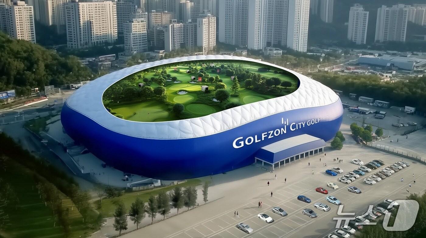 골프존의 지속가능한 골프문화를 위한 새로운 모델인 ‘시티골프(CITY GOLF)’ 조감도 (골프존 제공)