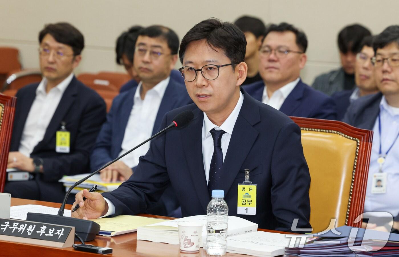 배경훈 과학기술정보통신부 장관 후보자가 14일 오후 서울 여의도 국회 과학기술정보방송통신위원회에서 열린 인사청문회에서 의원 질의에 답하고 있다. 2025.7.14/뉴스1 ⓒ News1 안은나 기자