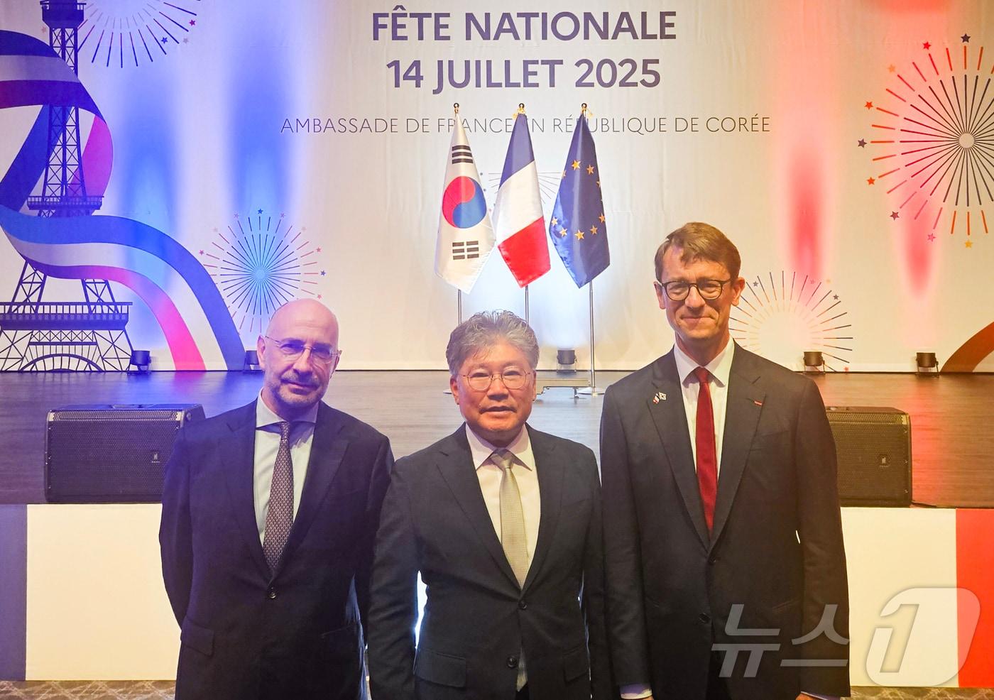 장세일 전남 영광군수가 14일 서울 그랜드하얏트호텔에서 열린 프랑스 국경일 기념식에 참석하고 있다.&#40;영광군 제공. 재배포 및 DB 금지&#41;