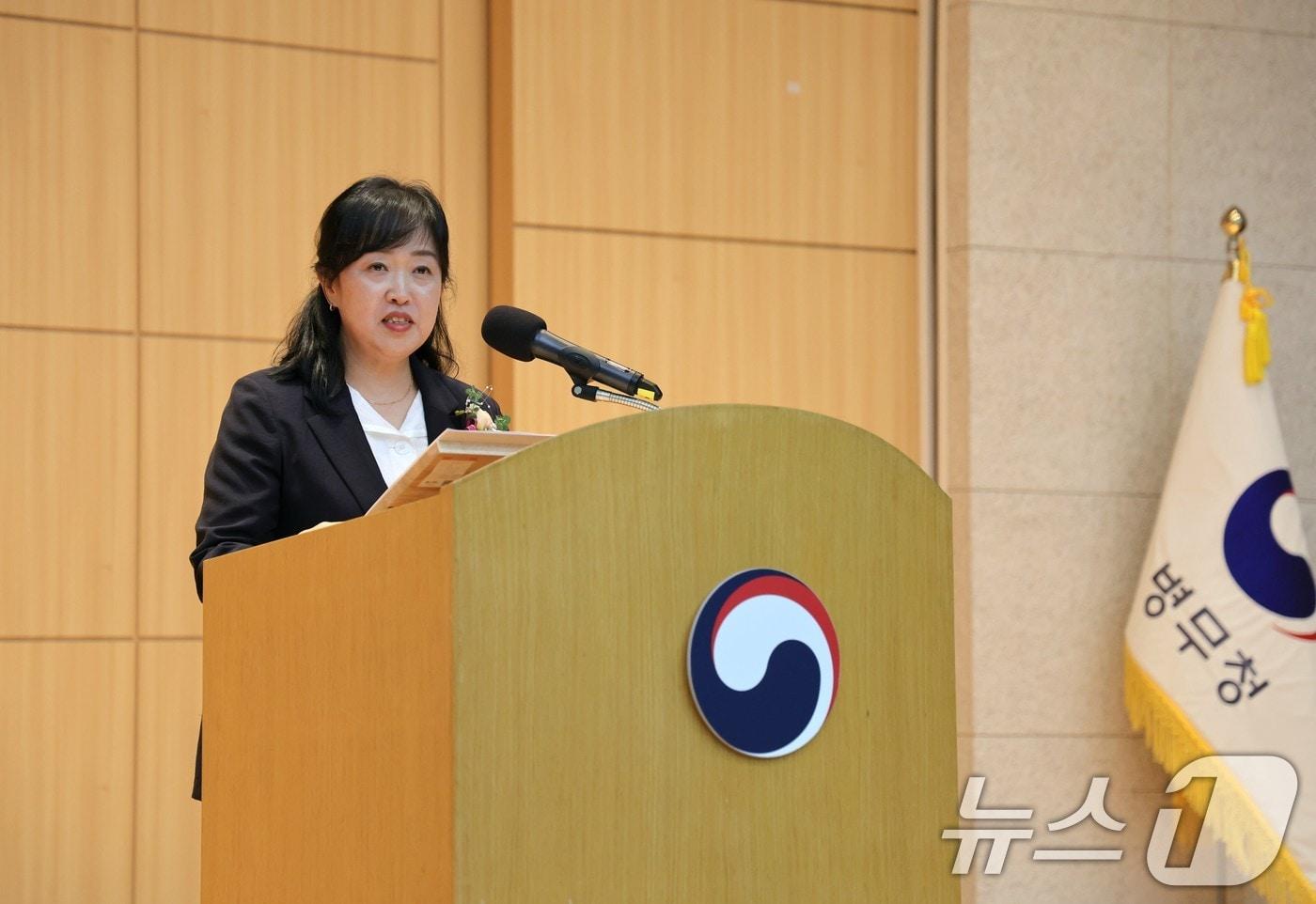 홍소영 병무청장이 14일 대전 서구 정부대전청사에서 발언하고 있다. &#40;병무청 제공. 재판매 및 DB금지&#41; 2025.7.14/뉴스1