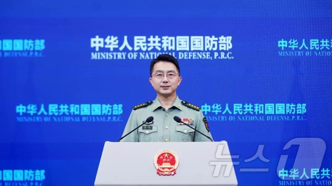 본문 이미지 - 장빈 중국 국방부 대변인 (사진출처=중국 국방부 홈페이지) ⓒ News1 정은지 특파원