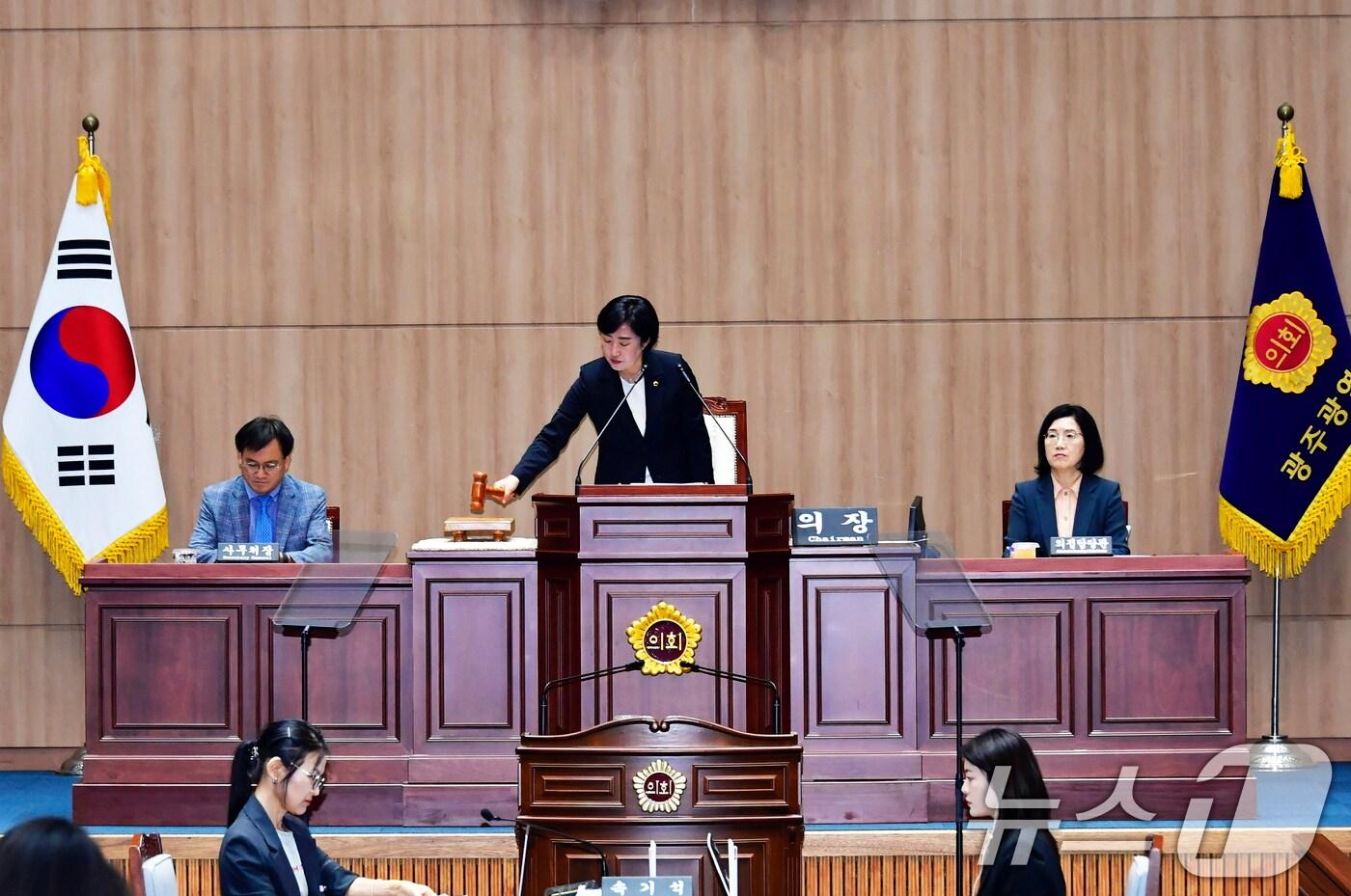 신수정 광주시의회 의장. &#40;광주시의회 제공. 재판매 및 DB 금지&#41; 2025.7.14/뉴스1 