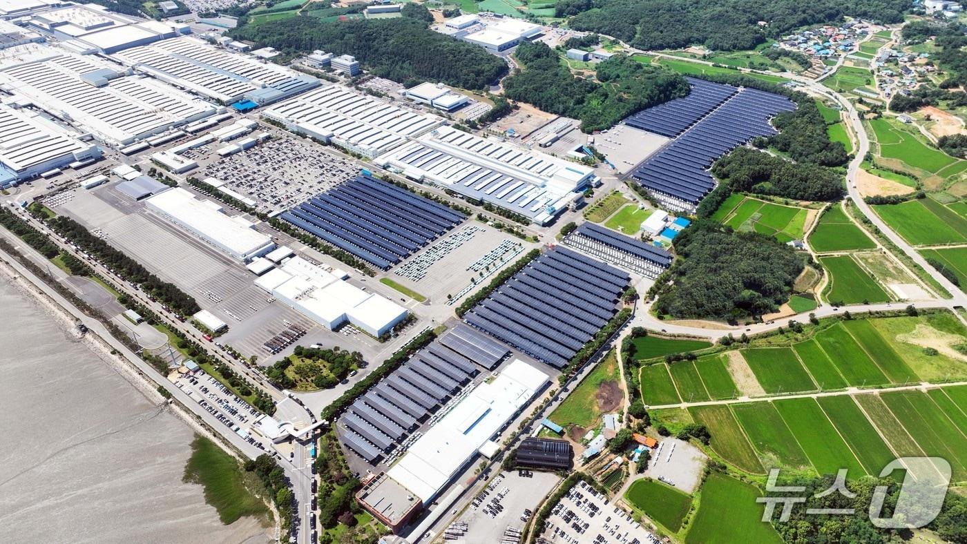  기아 오토랜드 화성에 설치된 태양광 자체발전 설비&#40;기아 제공&#41;