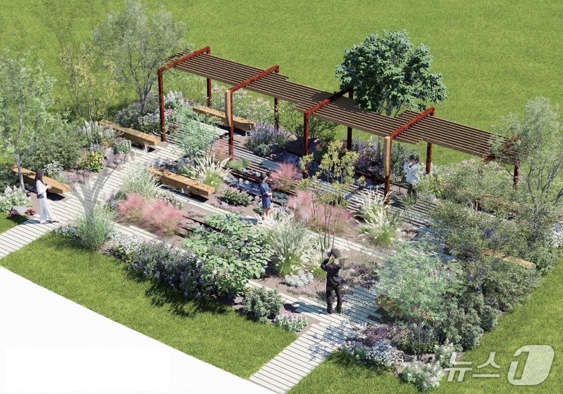 본문 이미지 - 경기정원문화박람회에 전시될 정원작품 &#39;공생의 뜰&#39; 이미지.&#40;경기도 제공. 재판매 및 DB금지&#41;