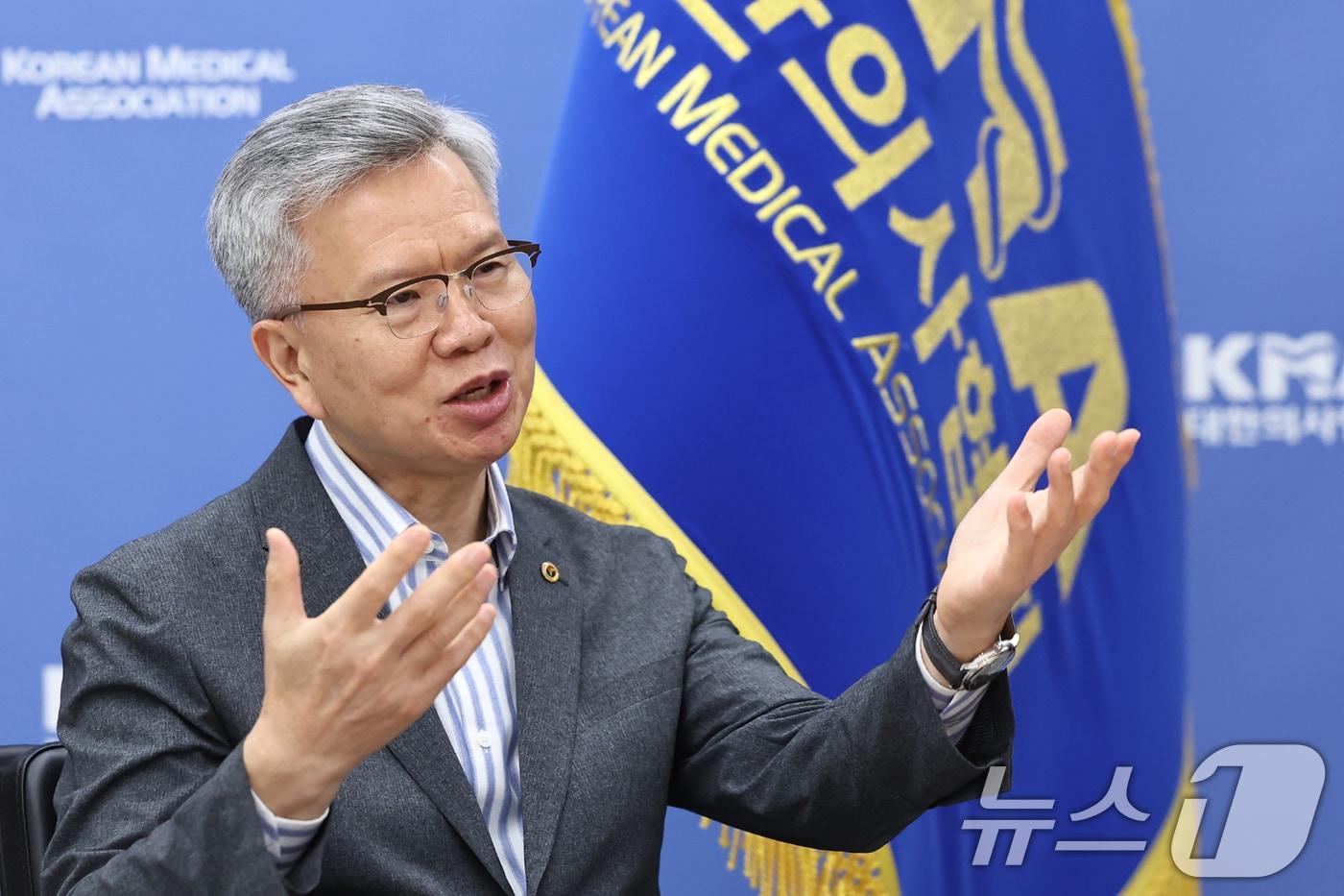 김택우 대한의사협회 회장. ⓒ News1 민경석 기자