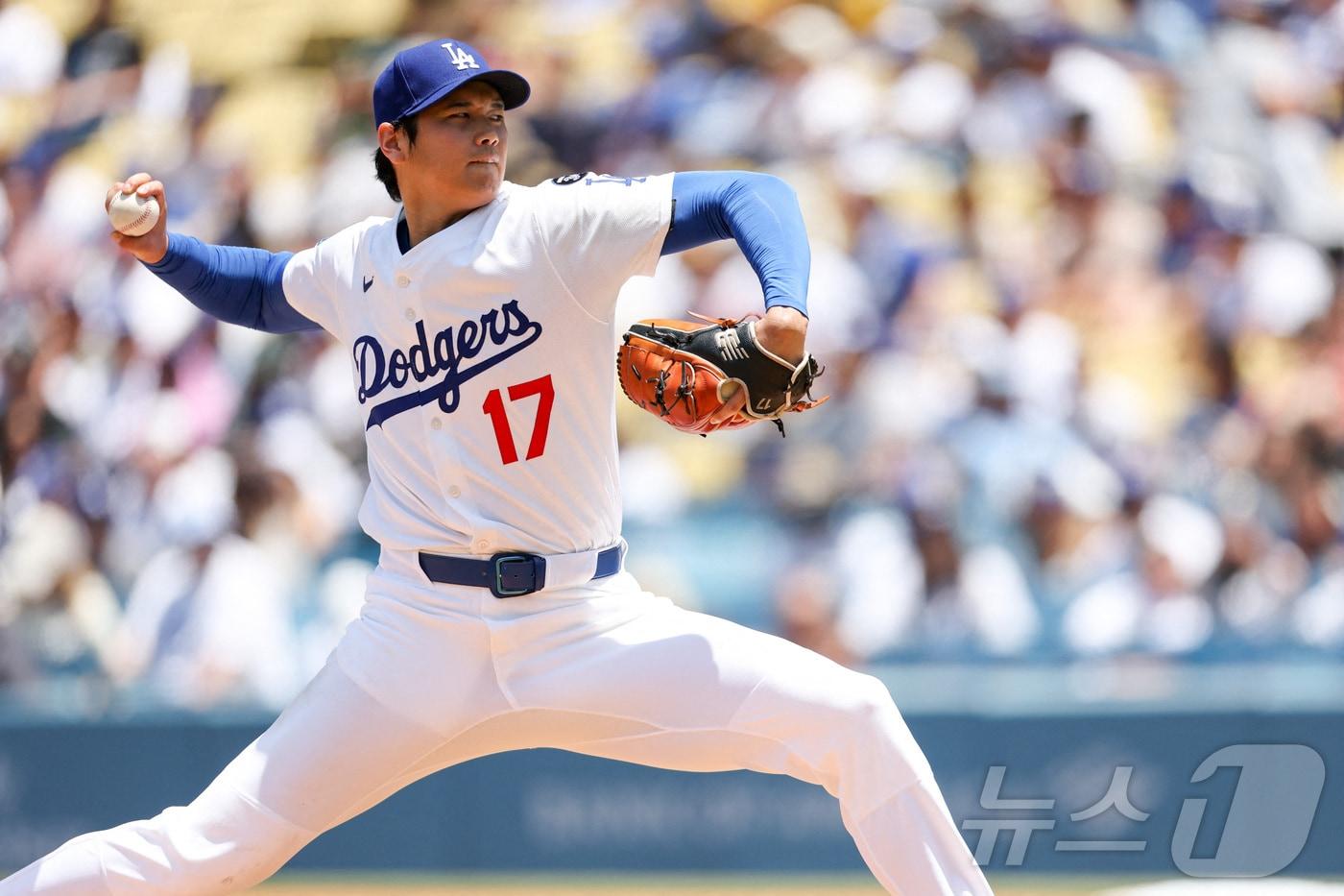LA 다저스 오타니 쇼헤이는 6월부터 투타를 겸업했다. ⓒ 로이터=뉴스1