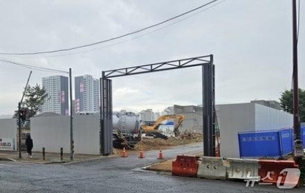 본문 이미지 - 수직구 설치 공사현장 / 뉴스1