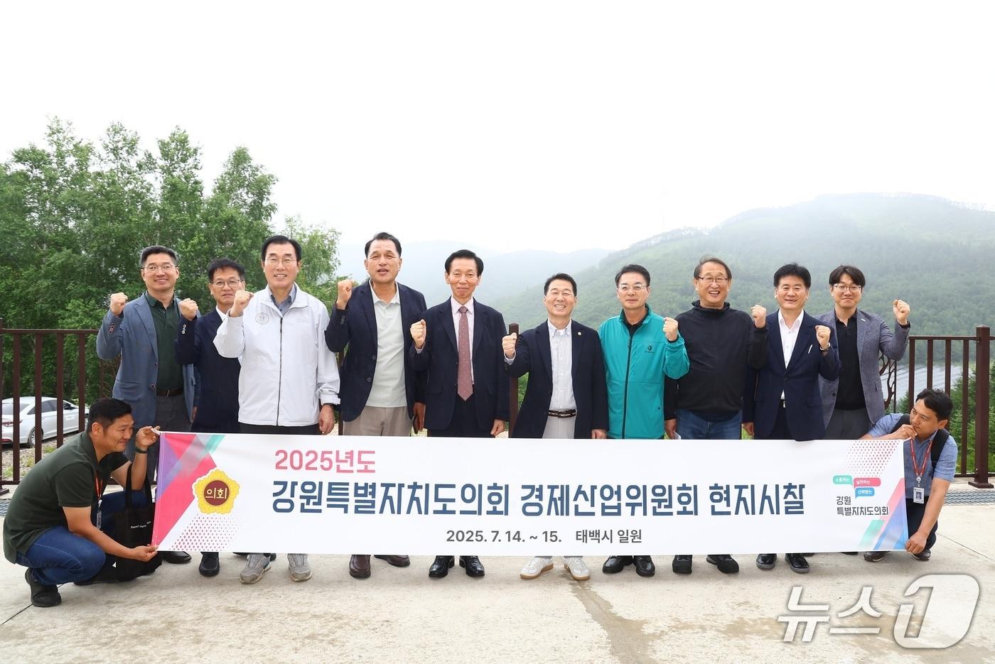 강원도의회 경제산업위원회, 태백지역 찾아 현지 시찰.(강원도의회 제공. 재판매 및 DB금지)/뉴스1