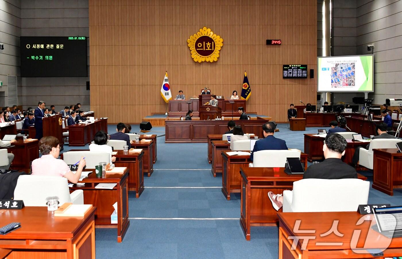 광주시의회 본회의 모습.(광주시의회 제공. 재판매 및 DB 금지) 