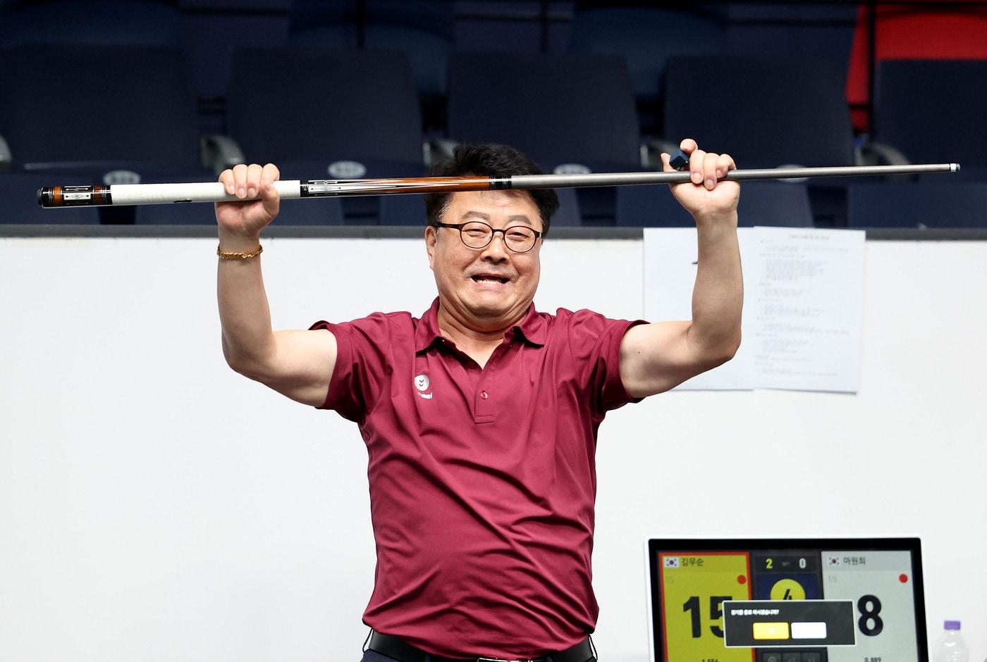 PBA 최고령 우승을 차지한 김무순(PBA 제공) 