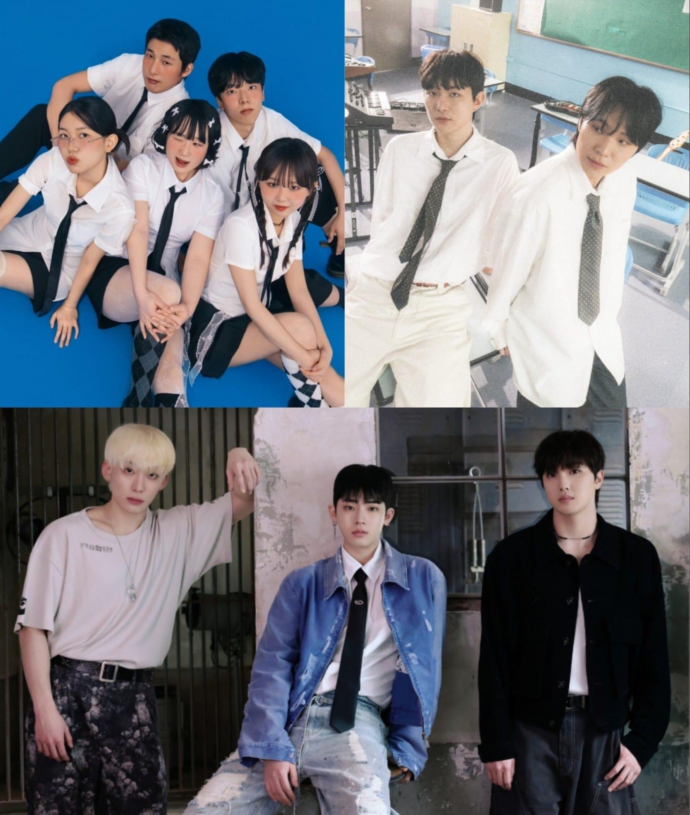 본문 이미지 - (왼쪽 위부터 시계방향으로) 오예린 밴드, 언오피셜, 일루반