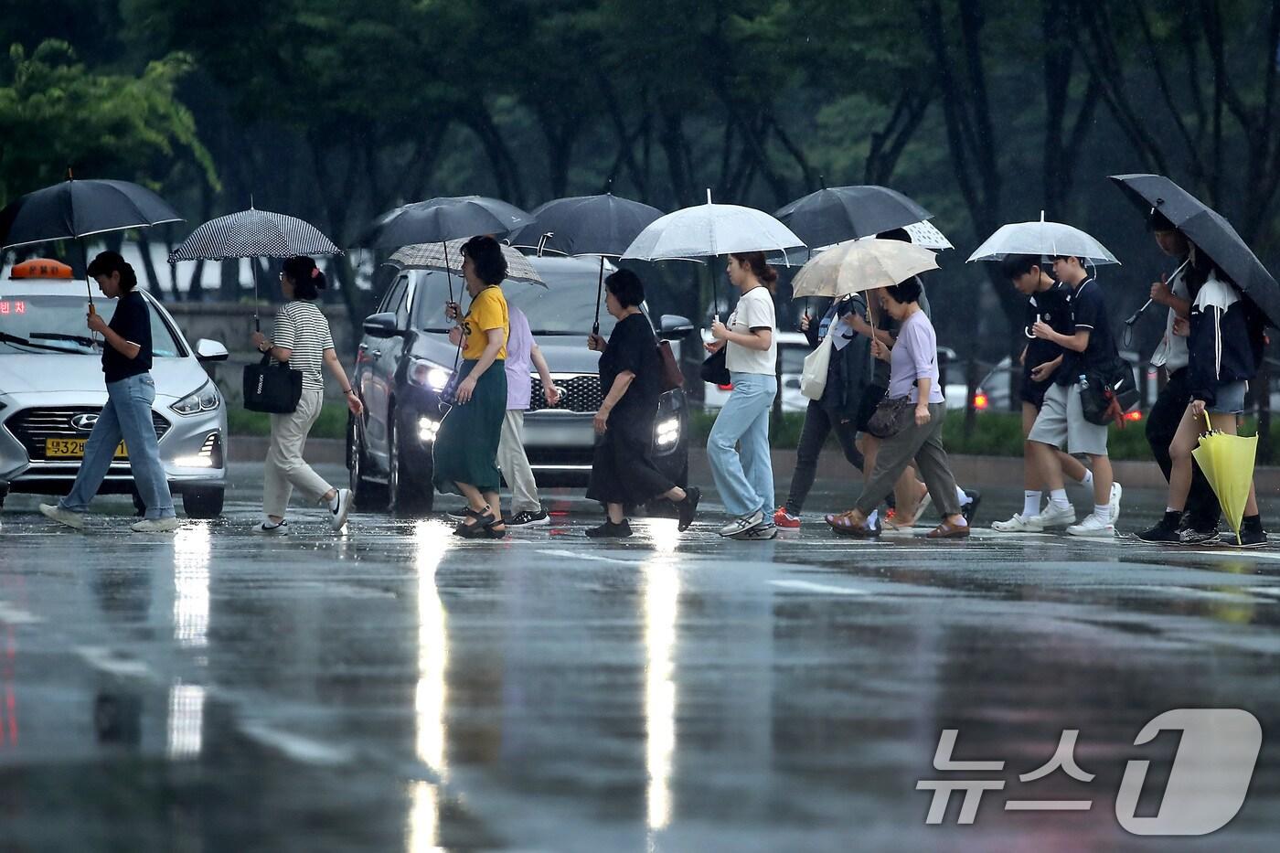 16일 충남 대부분 지역에 호우특보가 발효됐다. /뉴스1 ⓒ News1 공정식 기자