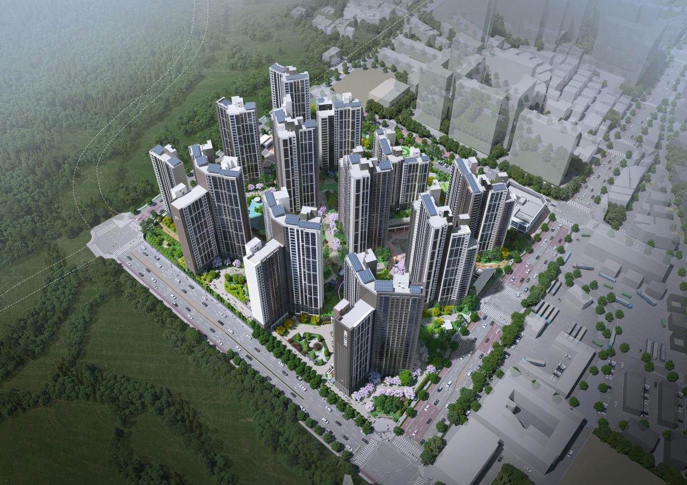 힐스테이트 회룡역파크뷰 조감도&#40;현대건설 제공&#41;