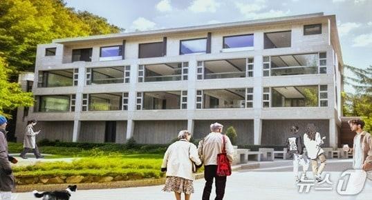 본문 이미지 - 강원 영월군의 공공기관 청년직원 통합관사 조감도. (영월군 제공. 재판매 및 DB금지) 2025.7.16/뉴스1