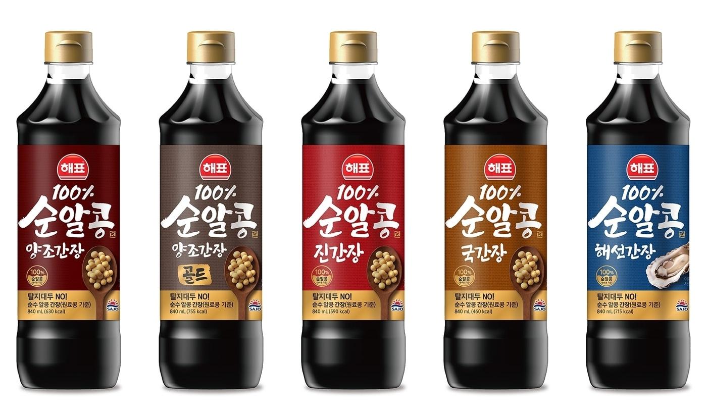 사조대림 신제품 '순알콩 간장' 5종.(사조대림 제공)