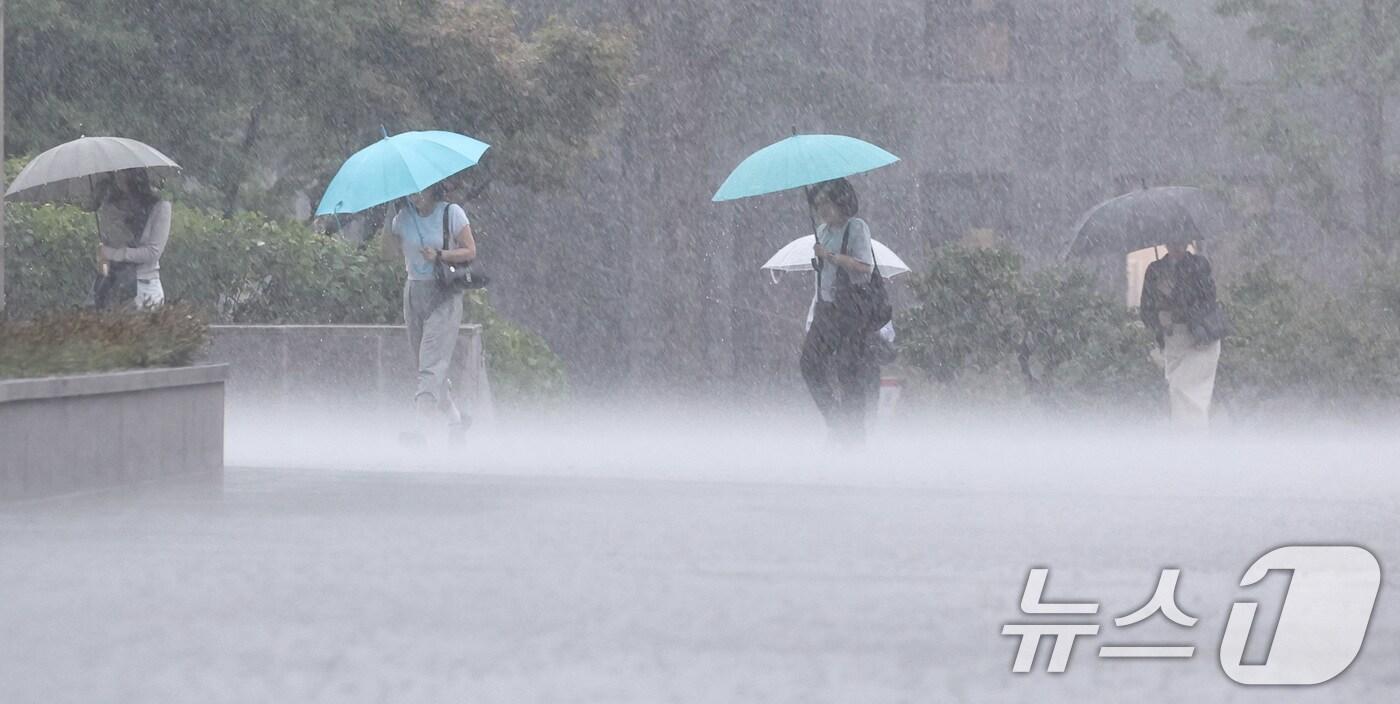 비 내리는 날./뉴스1 ⓒ News1 구윤성 기자