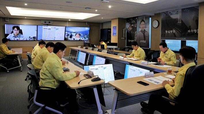 본문 이미지 - SR 집중호우 대비 비상대책회의 모습.(SR 제공)