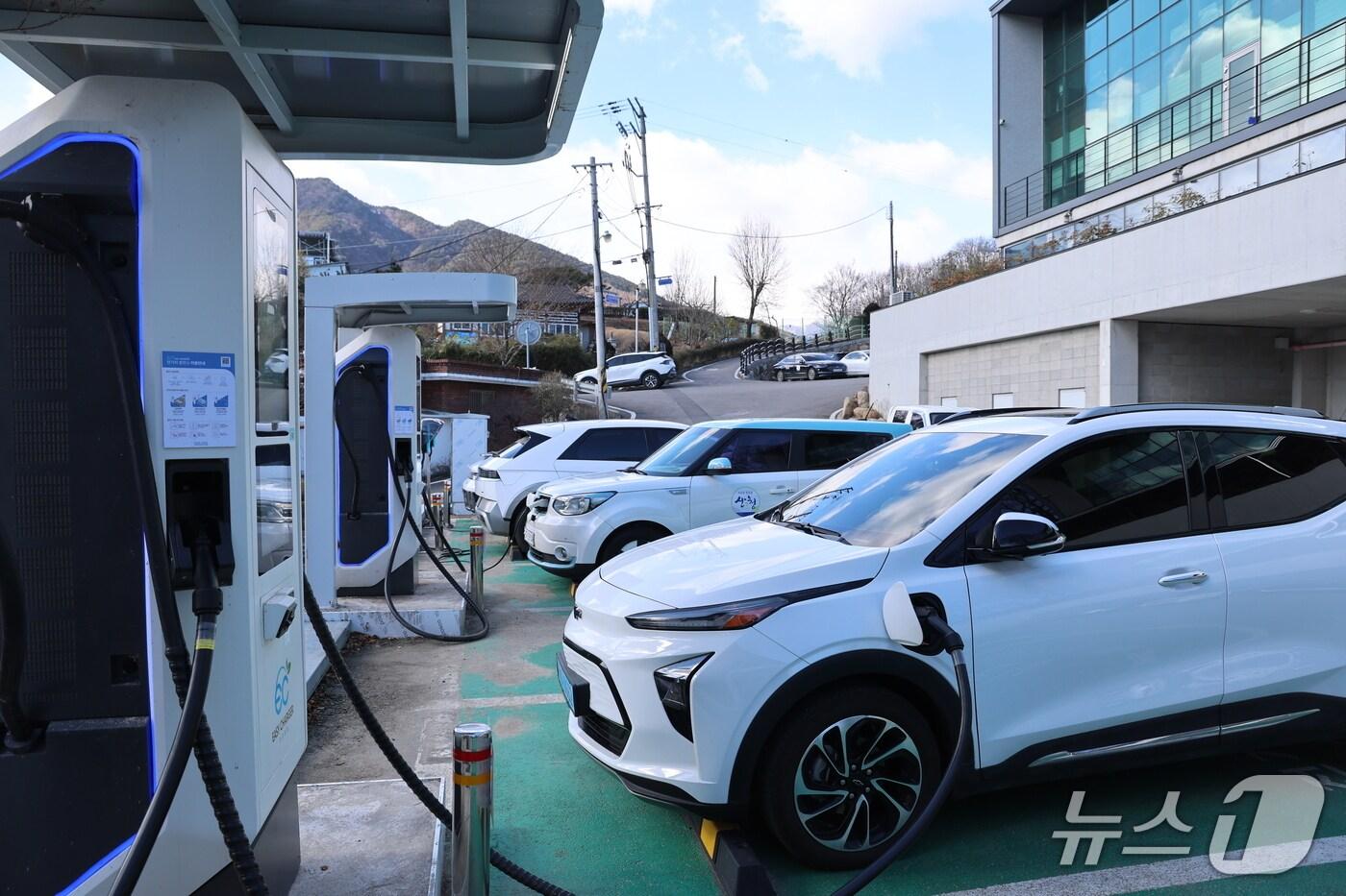 산청군청 전기차 충전시설(산청군 제공. 재판매 및 DB금지).