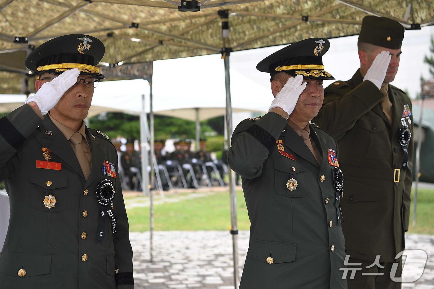  해병대항공단이 17일 해병대 1사단에서 마린온 헬기 순직자 7주기 추모식을 거행했다. (해병대1사단 제공, 재판매 및 DB금지) 2025.717/뉴스1