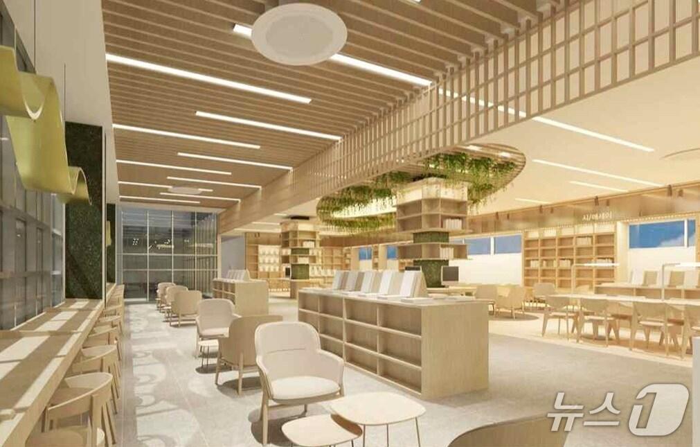 본문 이미지 - 울주선바위도서관 시설개선공사 조감도. (울주군 제공. 재판매 및 DB 금지) /뉴스1