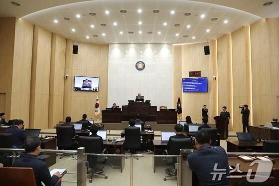 본문 이미지 - 예산군의회 본회의 모습. (예산군의회 제공, 재판매 및 DB금지) / 뉴스1 