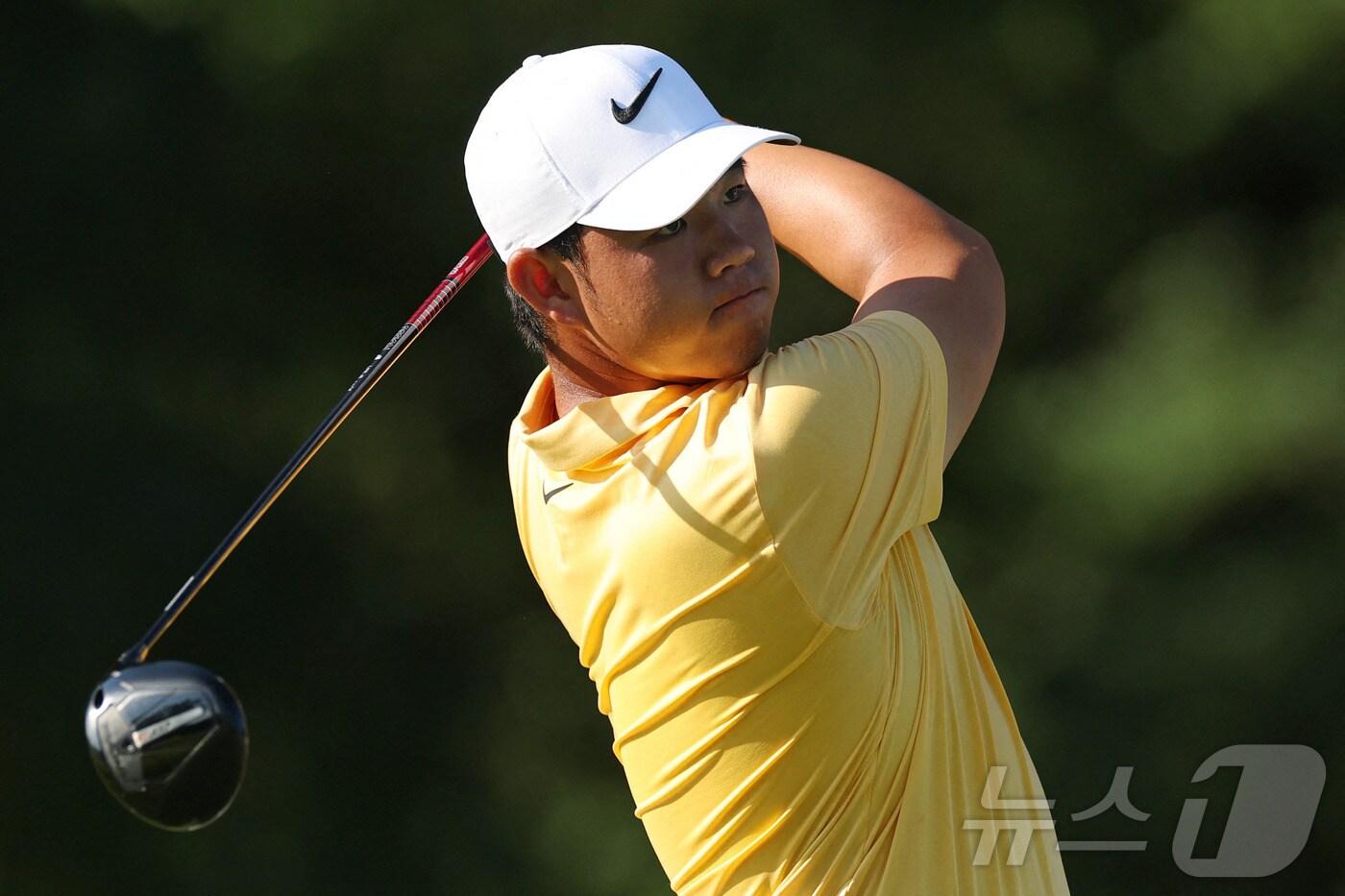 한국 남자골프의 김주형 ⓒ AFP=뉴스1