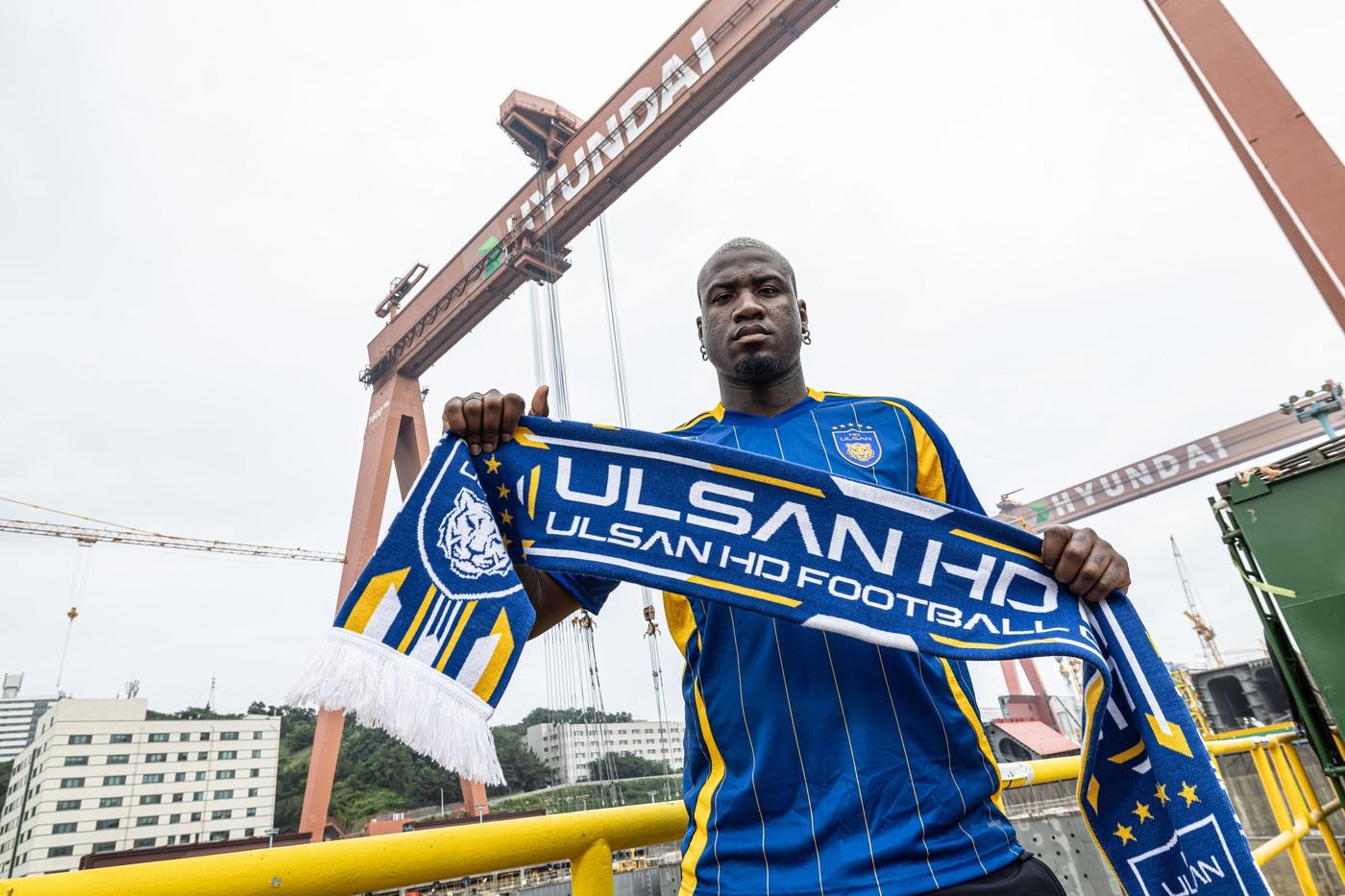 울산 HD에 입단한 공격수 말컹. (울산 HD 제공)