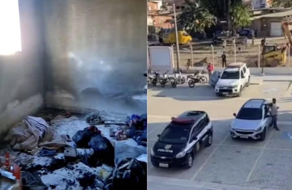 본문 이미지 - 14일(현지시간) 브라질 상파울루주 연안의 과루자의 한 주택에서 14세 소녀가 저지른 방화 사건 현장. <출처=G1 산토스 기사 갈무리>