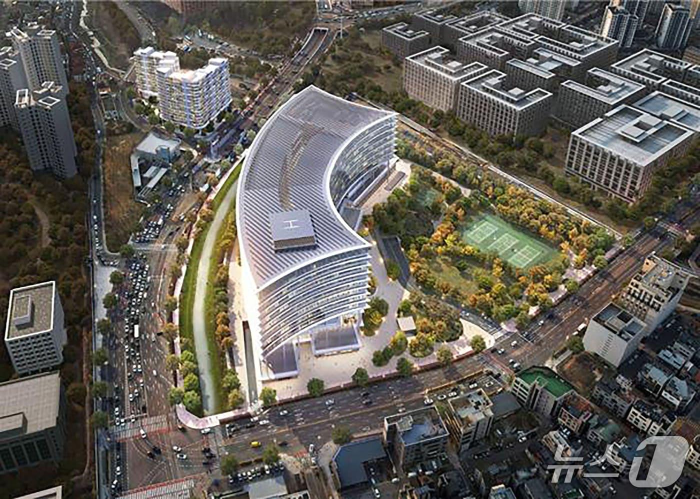 &#39;포스코 글로벌센터&#40;가칭&#41;&#39; 조감도.&#40;성남시 제공. 재판매 및 DB금지&#41;/뉴스1