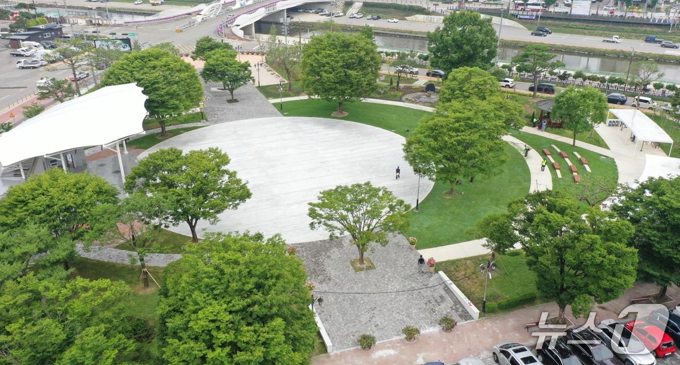 새롭게 단장한 보은군 뱃들공원 전경(보은군 제공, 재판매 및 DB금지) /뉴스1 
