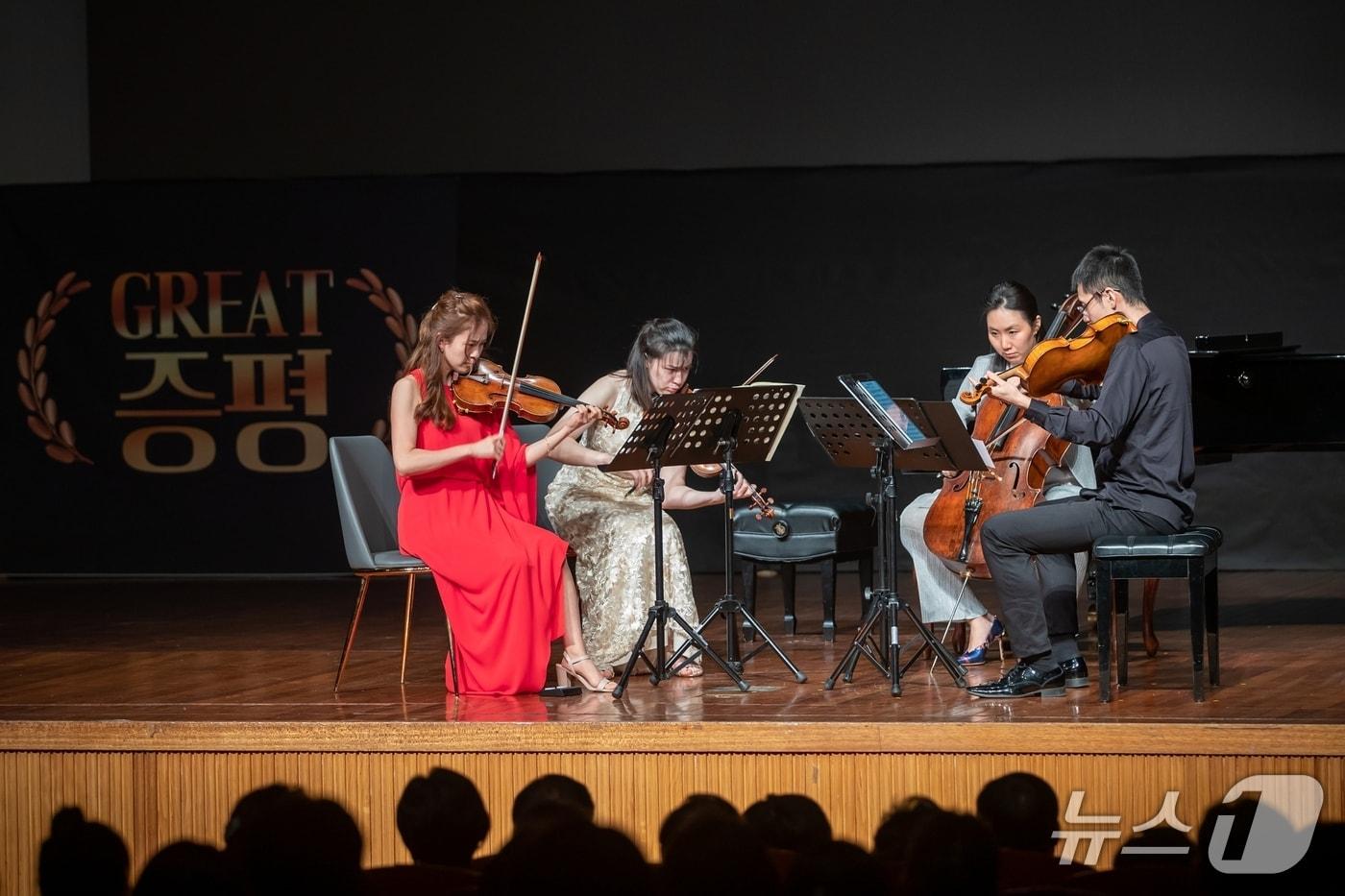 증평군, 바이올리니스트 장유진 특별초청 공연 모습.&#40;증평군 제공, 재판매 및 DB금지&#41;/뉴스1