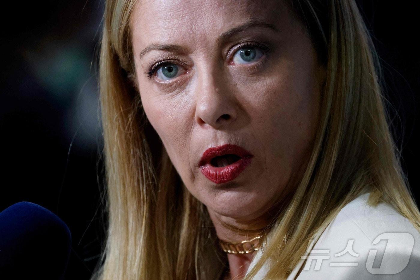 조르자 멜로니 이탈리아 총리. 2025.06.25 ⓒ AFP=뉴스1 ⓒ News1 윤다정 기자