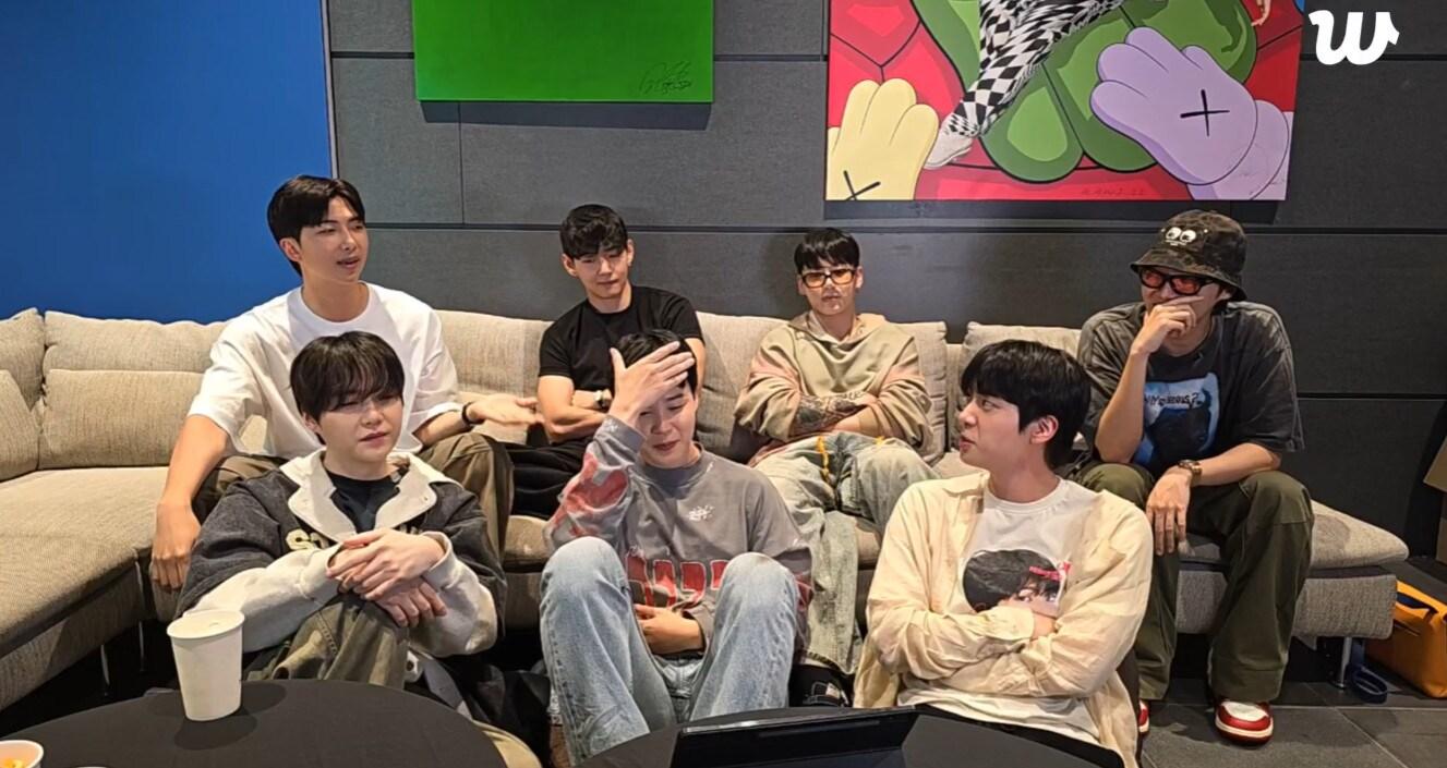 본문 이미지 - 방탄소년단 위버스 라이브 갈무리