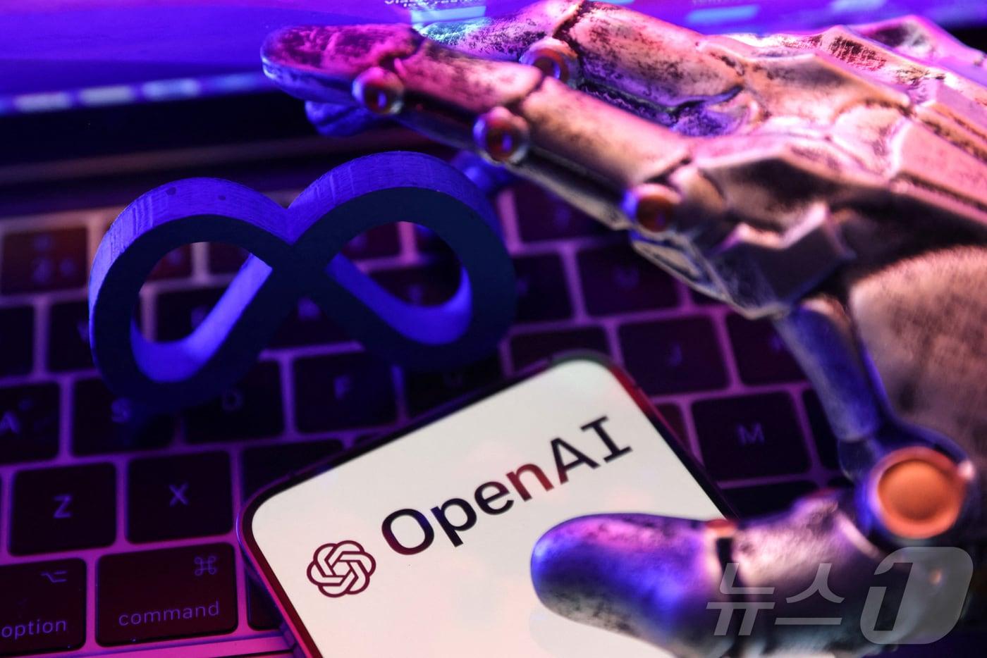 메타와 오픈AI 로고. 2025.06.19 ⓒ 로이터=뉴스1 ⓒ News1 윤다정 기자