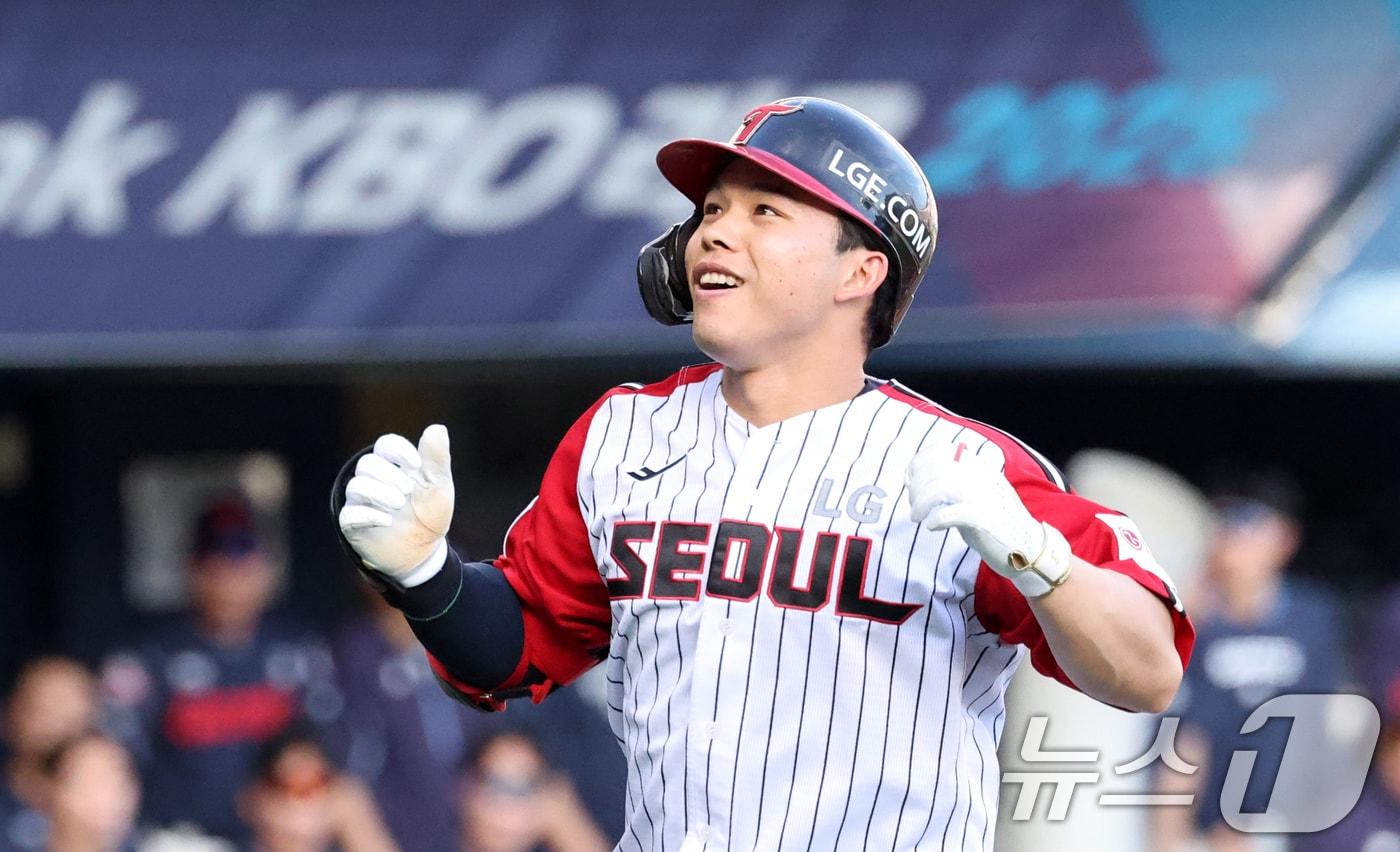 LG 트윈스 문성주. /뉴스1 DB ⓒ News1 이승배 기자