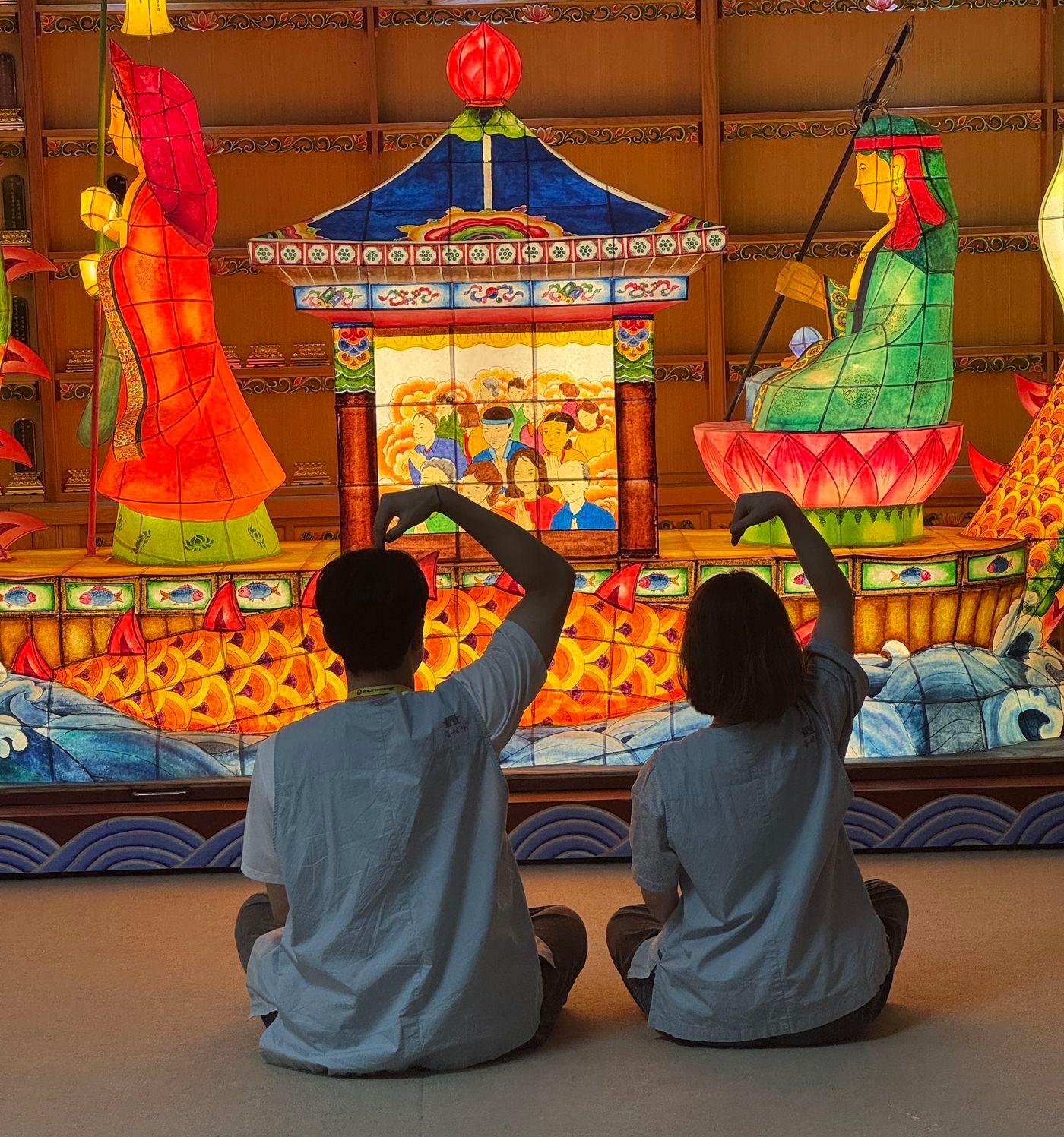 본문 이미지 - '나는 절로, 봉선사' 매칭 커플(제공 대한불교조계종 사회복지재단)