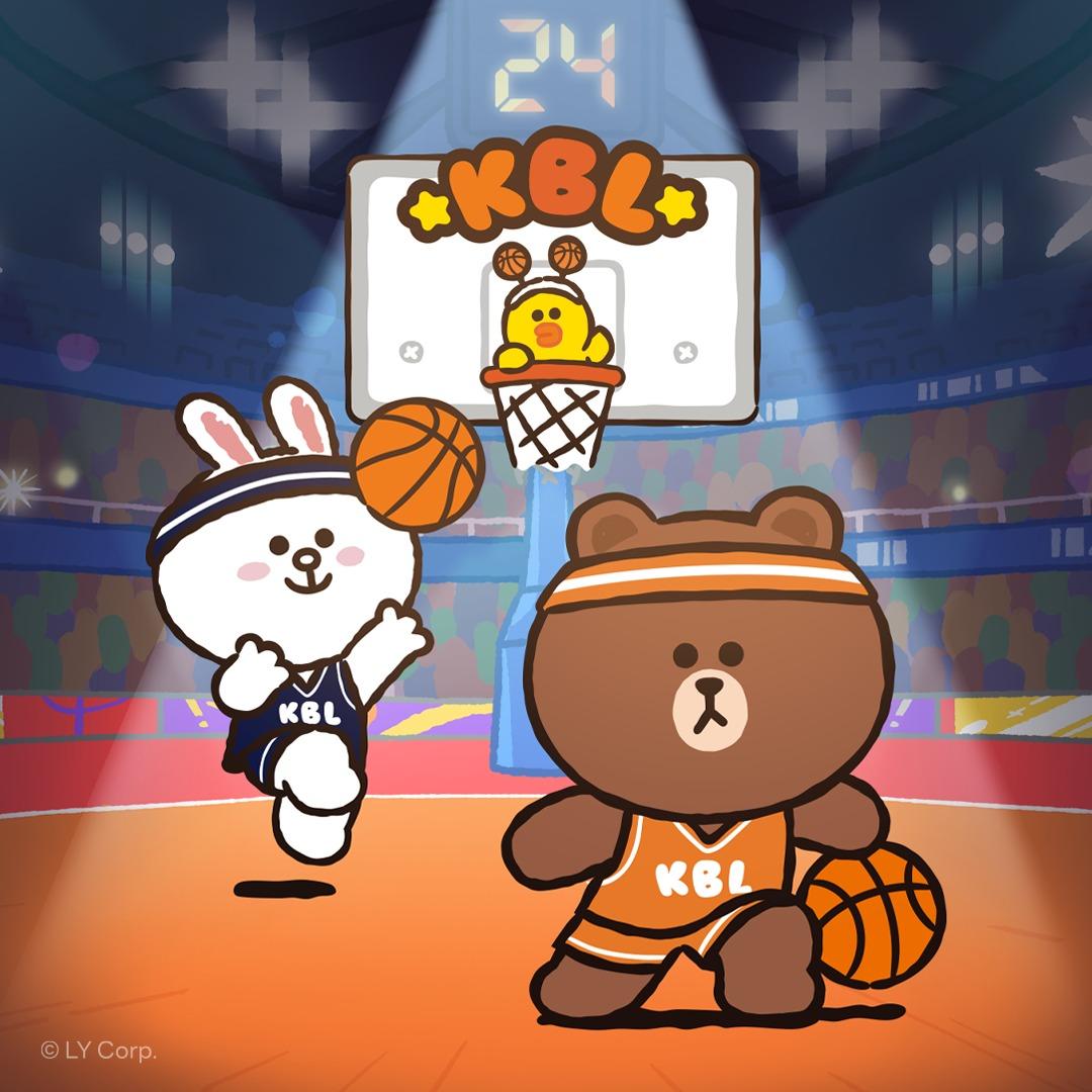 본문 이미지 - KBL이 라인프레즈와 캐릭터 협업 상품을 출시한다. &#40;KBL 제공&#41;