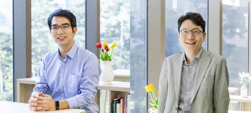 본문 이미지 - LG AI연구원 신임 공동 연구원장 이홍락 부사장&#40;왼쪽&#41;과 임우형 상무&#40;LG 제공&#41;. ⓒ News1 박주평 기자