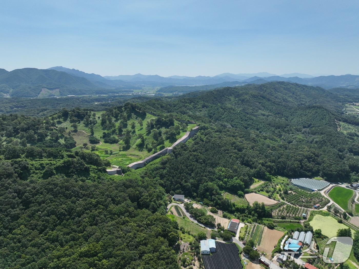 본문 이미지 -  보은군 보은읍 신라 고분군인  '대야리 고분군'  일대 전경 (보은군 제공, 재판매 및 DB금지) /뉴스1