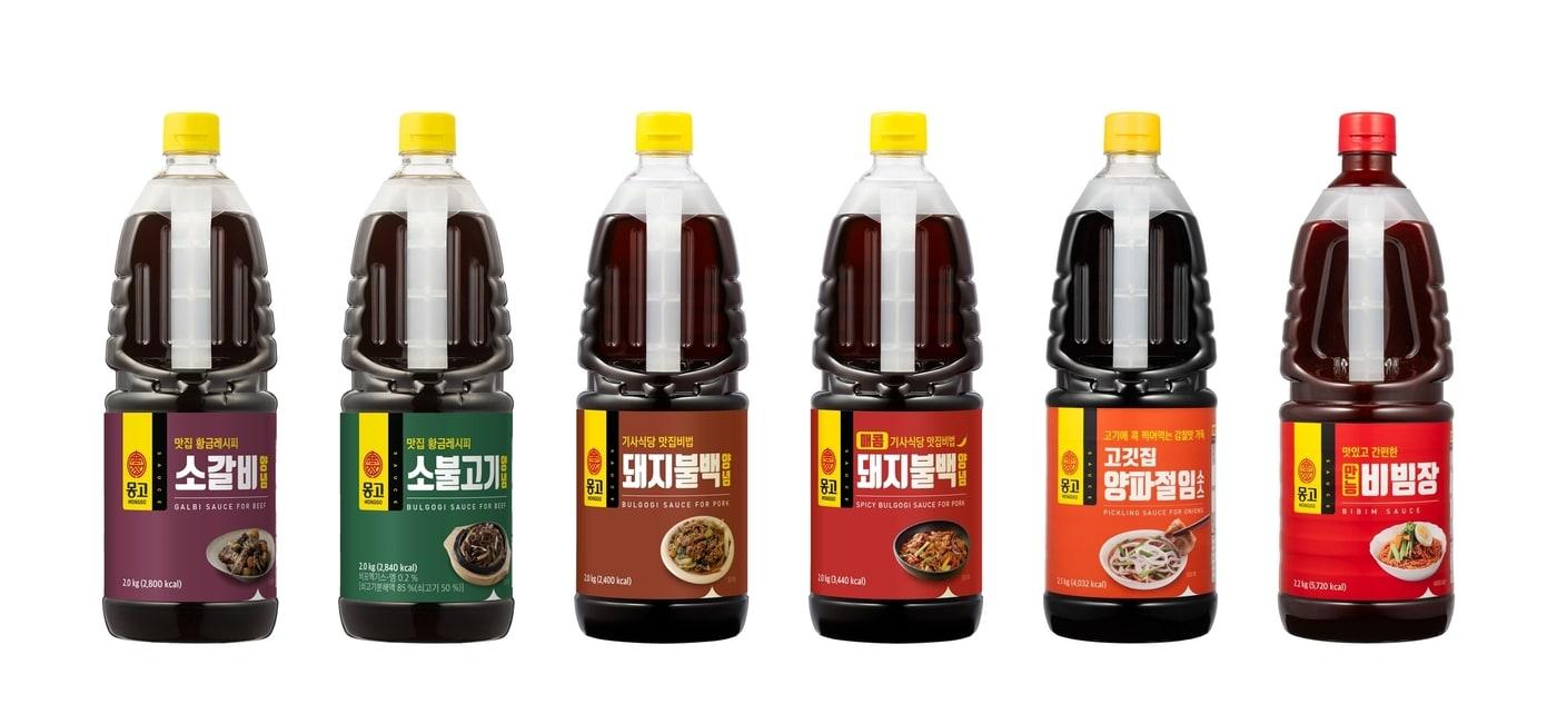 몽고 간편 소스 6종.(몽고식품 제공)
