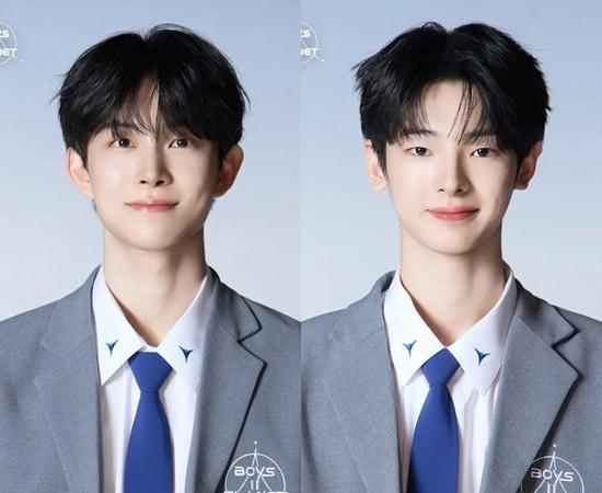 본문 이미지 - '보이즈 2 플래닛' 김건우(왼쪽), 강우진