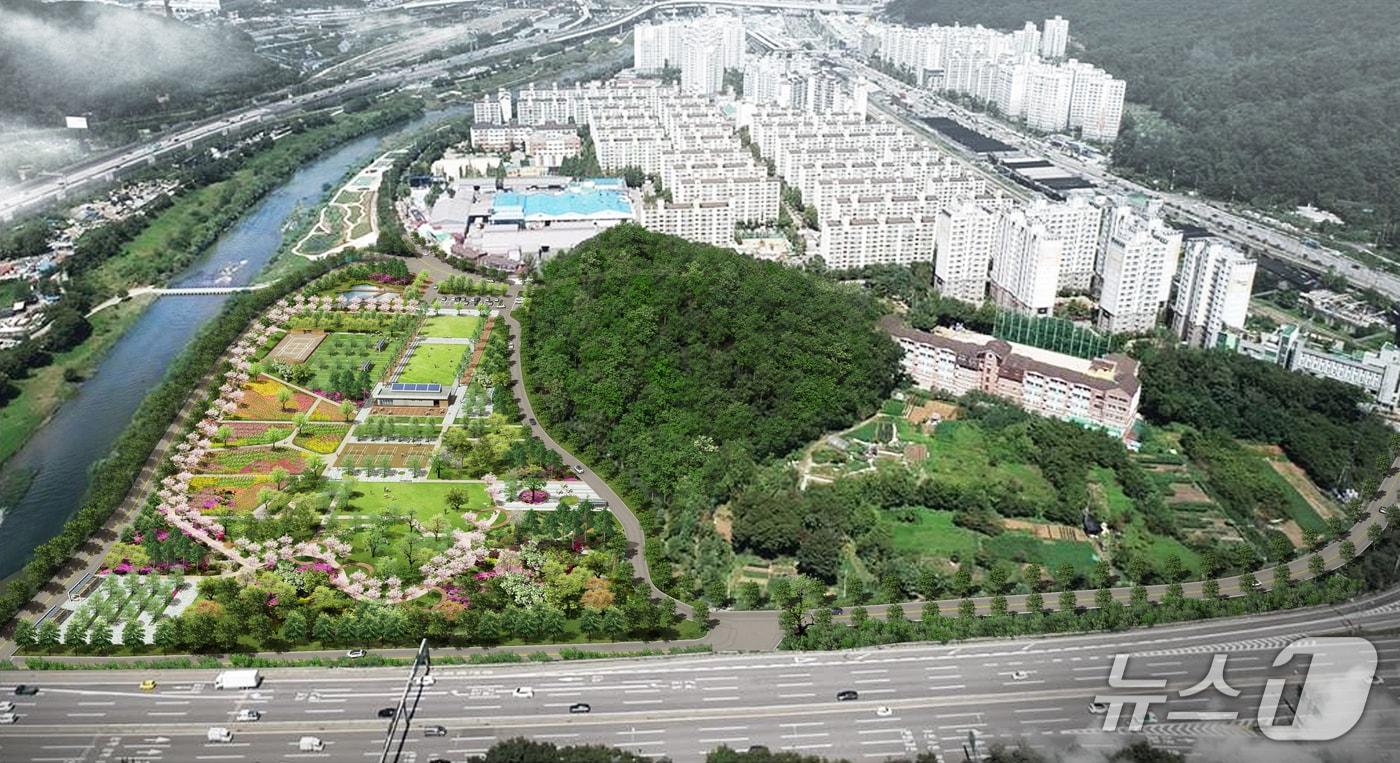 '연현마을 공원' 조성 사업 조감도.(안양시 제공. 재판매 및 DB금지)/뉴스1