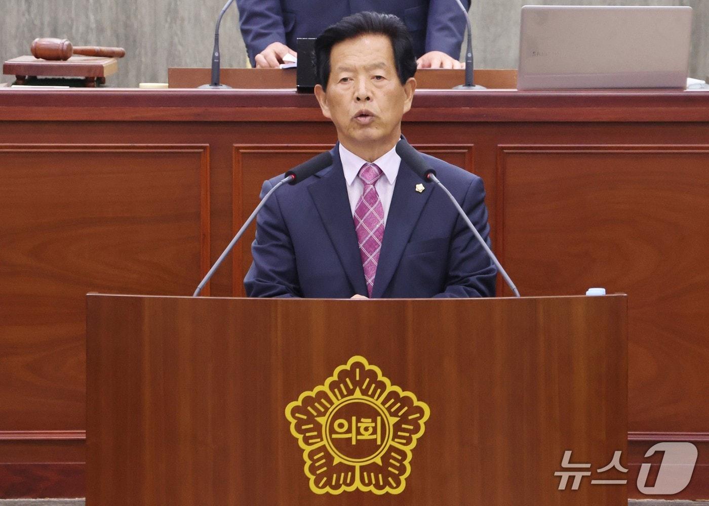 본문 이미지 - 조성룡 단양군의회 의원.(단양군 제공. 재판매 및 DB금지)/뉴스1 