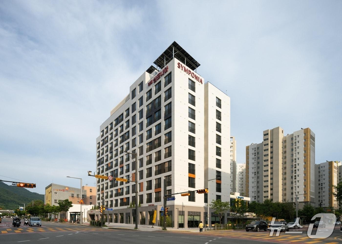 본문 이미지 -  시니어 레지던스 '위례 심포니아' 전경 (한미글로벌 제공)