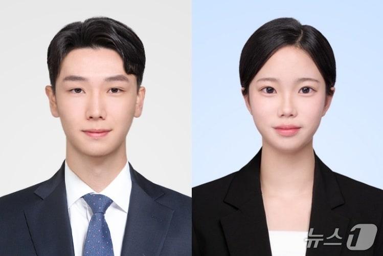 본문 이미지 - 한국은행에 합격한 원주금융회계고 박동원, 이지나 학생.(원주금융회계고 제공, 재판매 및 DB금지)