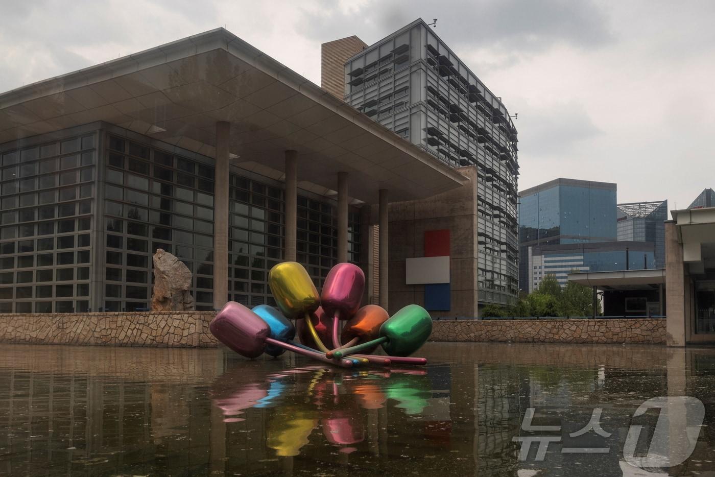 2021년 4월 21일(현지시간) 중국 베이징에 위치한 주중 미국대사관 건물 전경. 2021.04.21. ⓒ 로이터=뉴스1 ⓒ News1 윤다정 기자