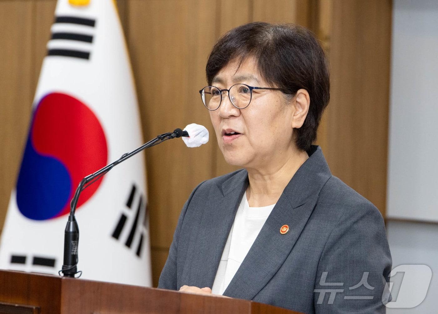 본문 이미지 - 정은경 보건복지부 장관이 22일 정부세종청사에서 열린 취임식에서 취임사를 하고 있다. &#40;보건복지부 제공. 재판매 및 DB금지&#41; 2025.7.22/뉴스1